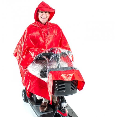 Rain Poncho for Mobility Scooters and Wheelchairs